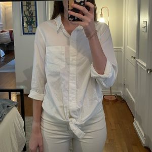 Madewell Button Down Tie Shirt